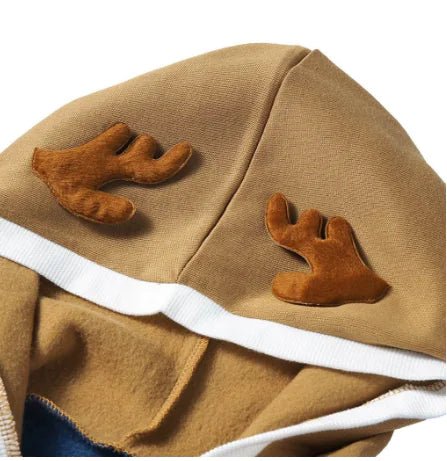 Autumn Men's Jacket with Christmas Reindeer Hoodie - Trendify product