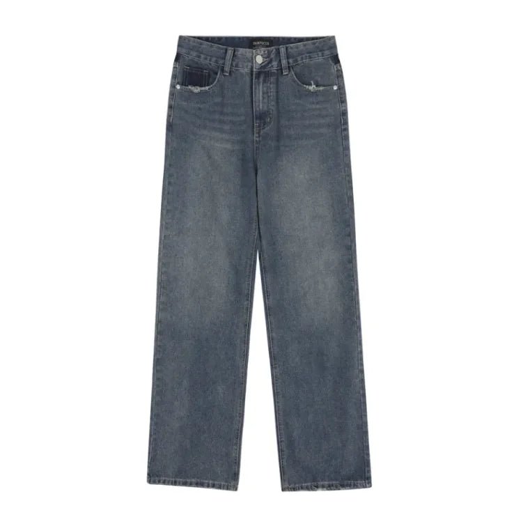 Pocket Denim Loose Trousers - Trendify product