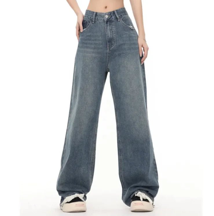 Pocket Denim Loose Trousers - Trendify product