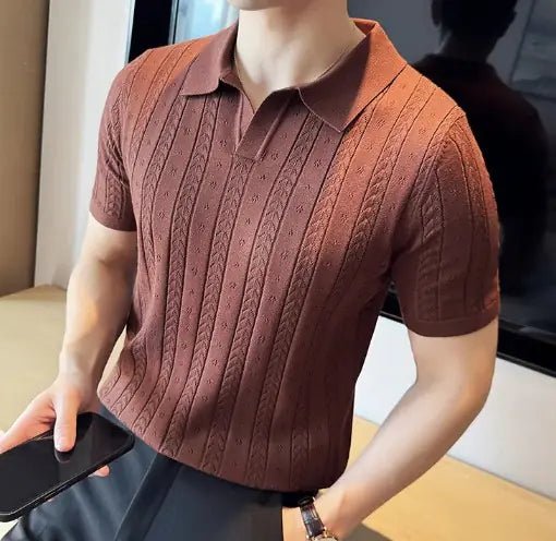 Striped Knitted T-shirt - Trendify product