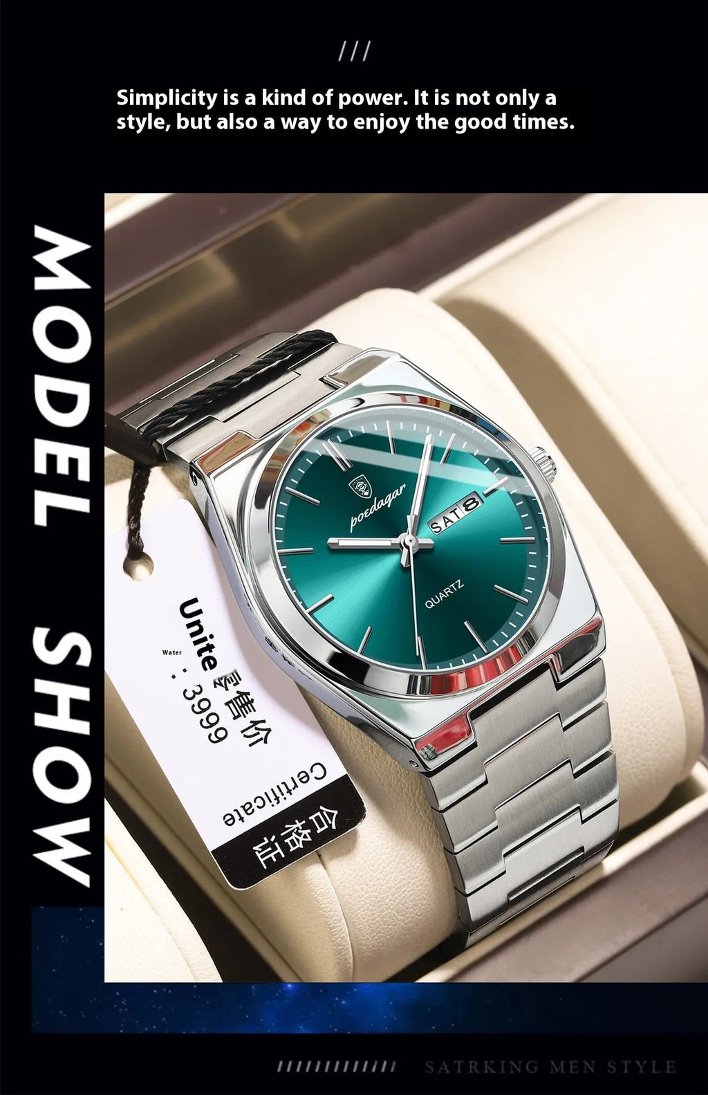 Ultra - thin Men's Watch Waterproof Luminous Quartz Watch - Trendify product